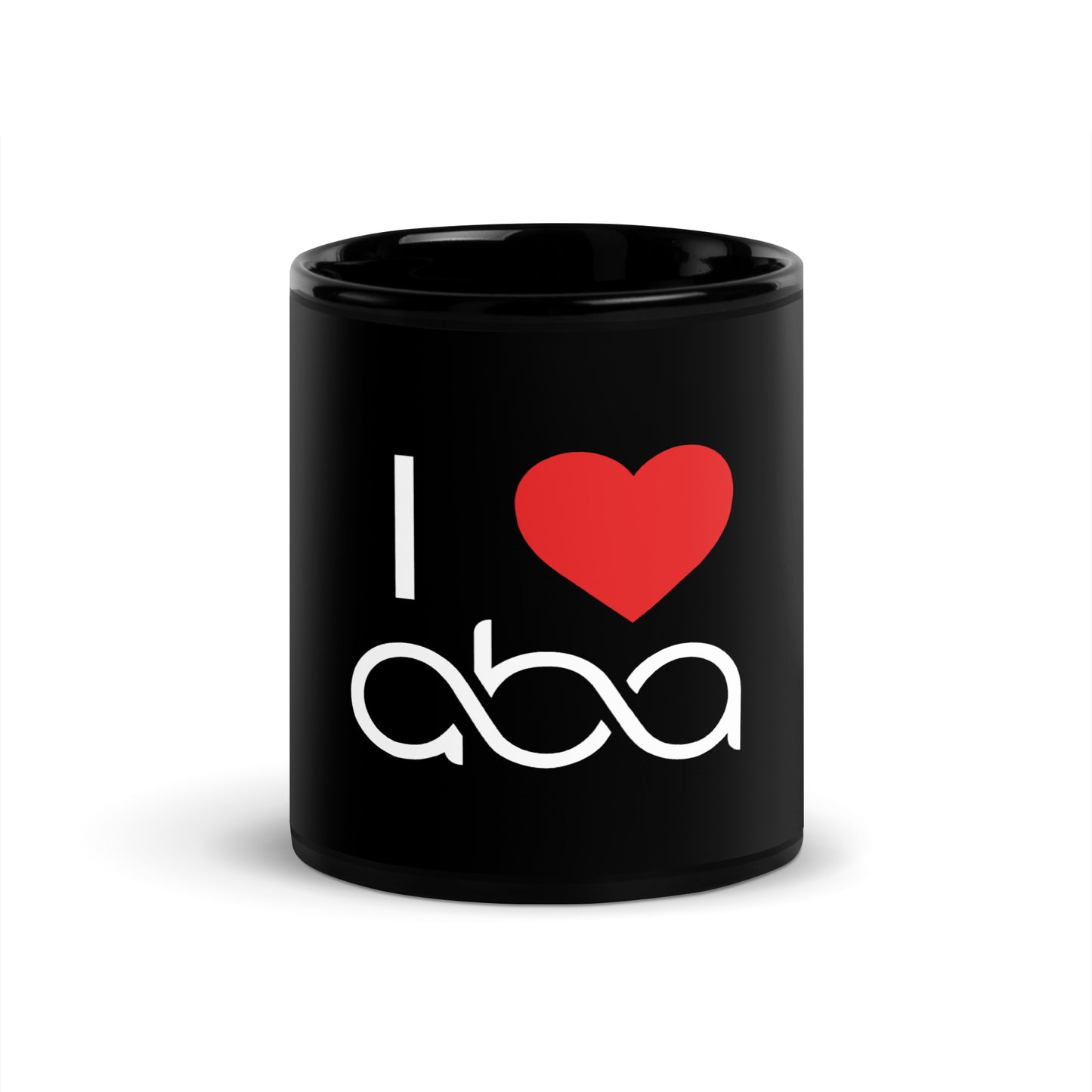 I <3 ABA Infinity Mug- White Font