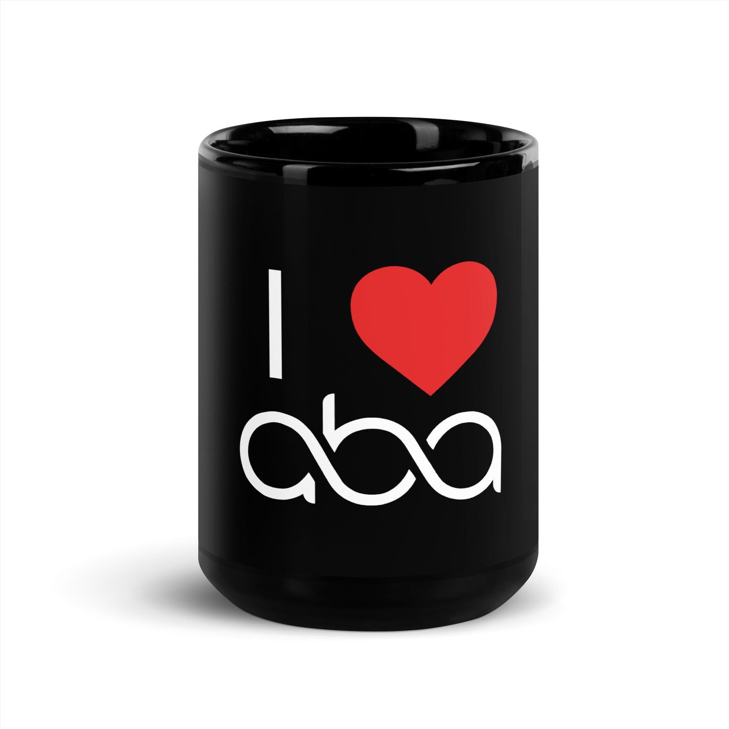I <3 ABA Infinity Mug- White Font