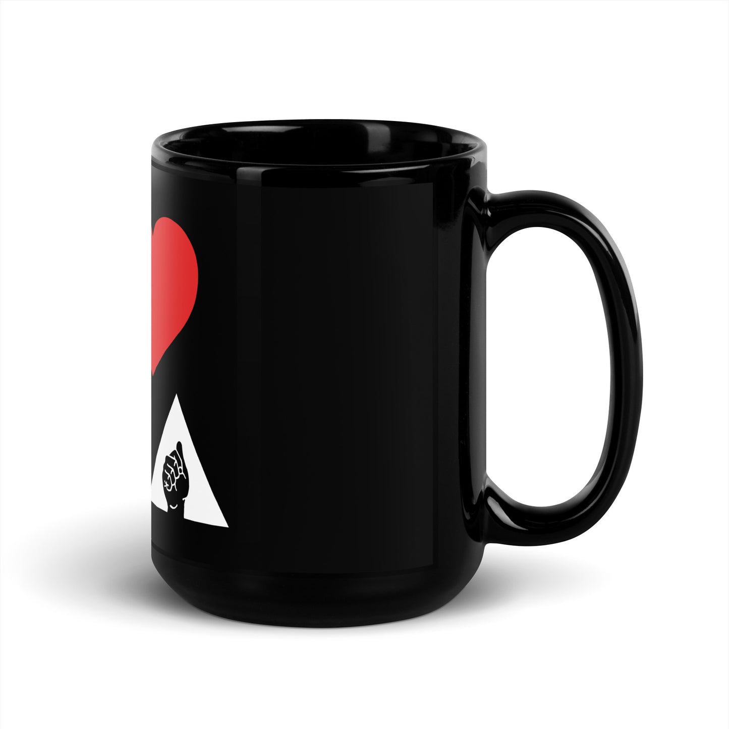 I <3 ABA ASL Mug-White Font