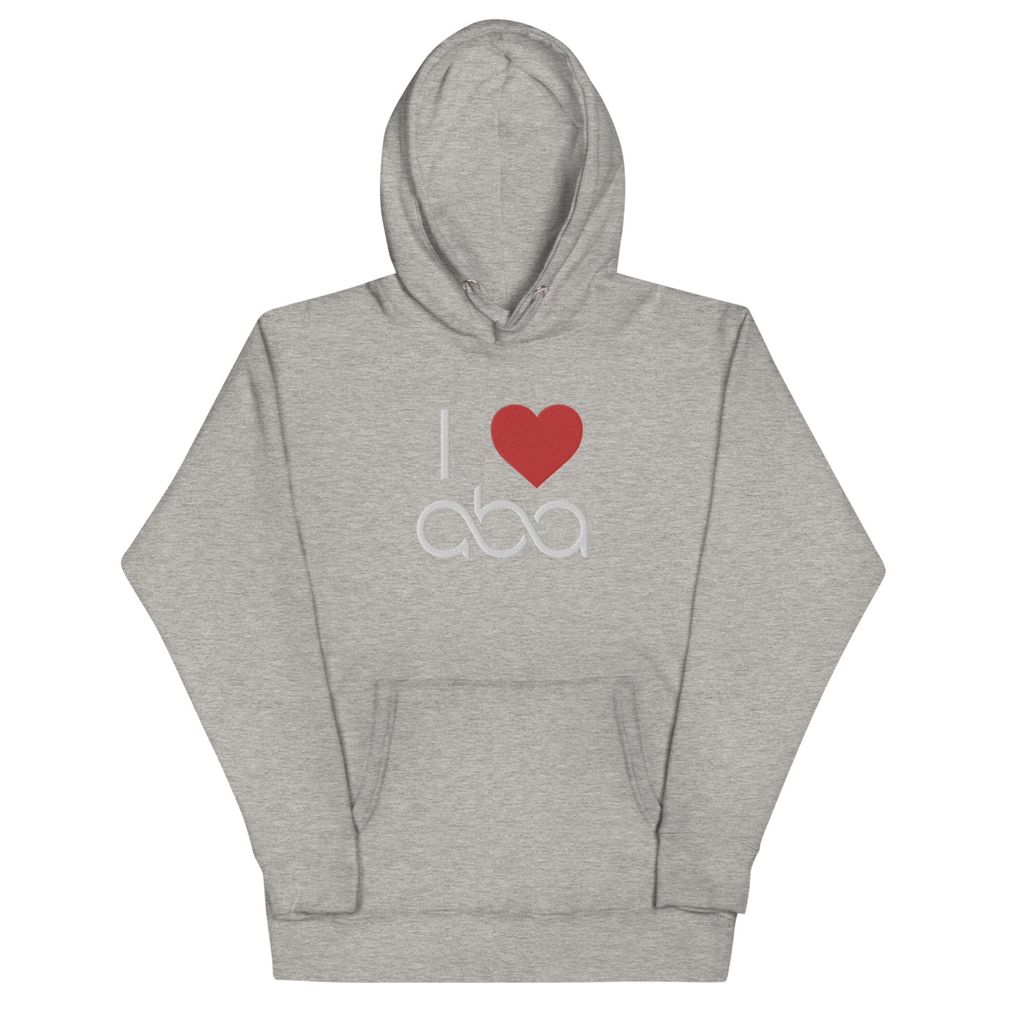 Embroidered I <3 ABA Infinity Hoodie- White Font