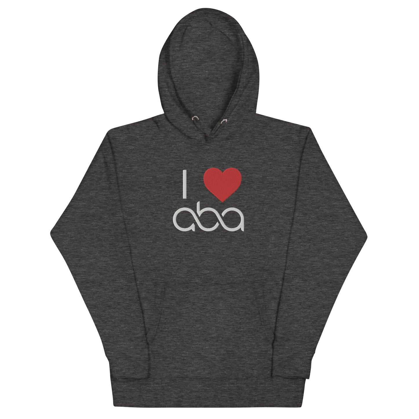 Embroidered I <3 ABA Infinity Hoodie- White Font