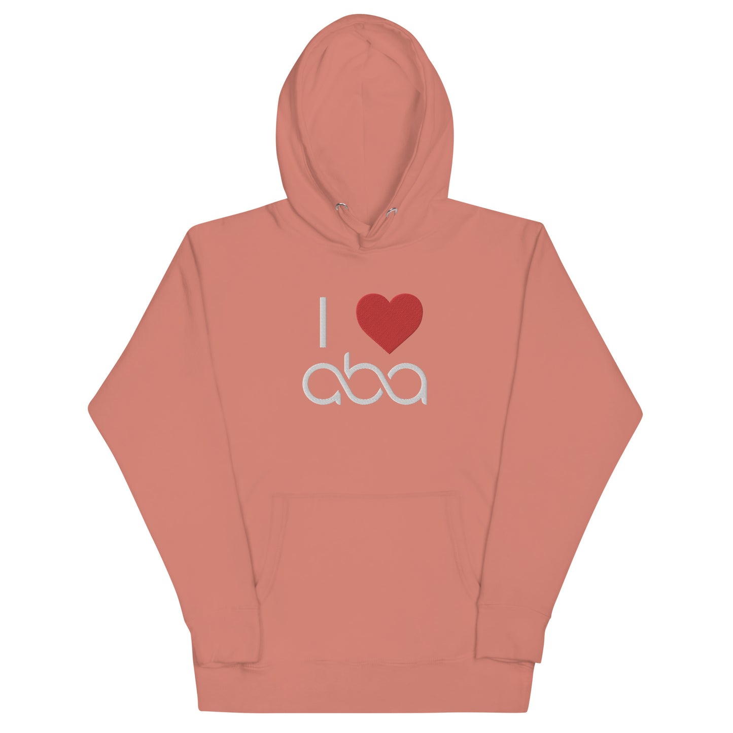 Embroidered I <3 ABA Infinity Hoodie- White Font