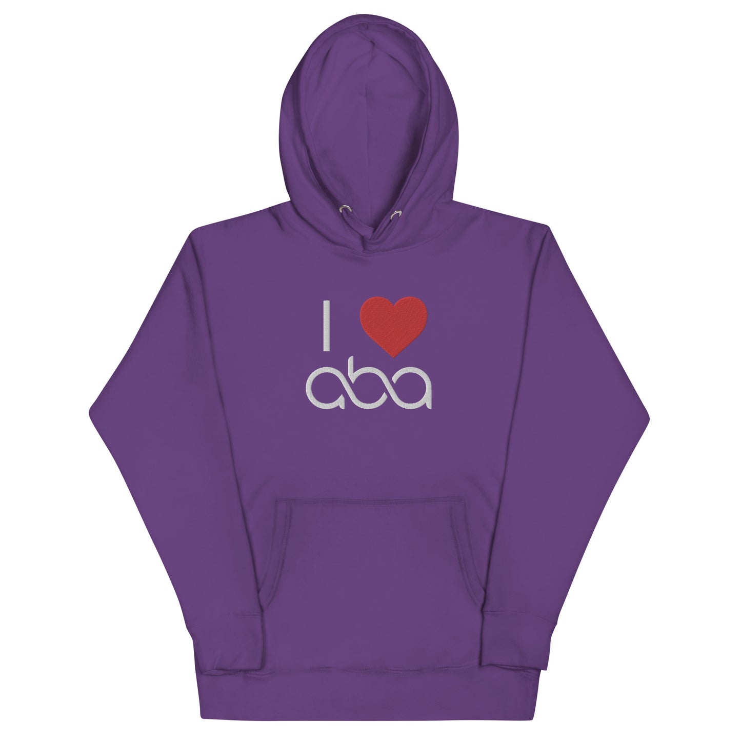 Embroidered I <3 ABA Infinity Hoodie- White Font