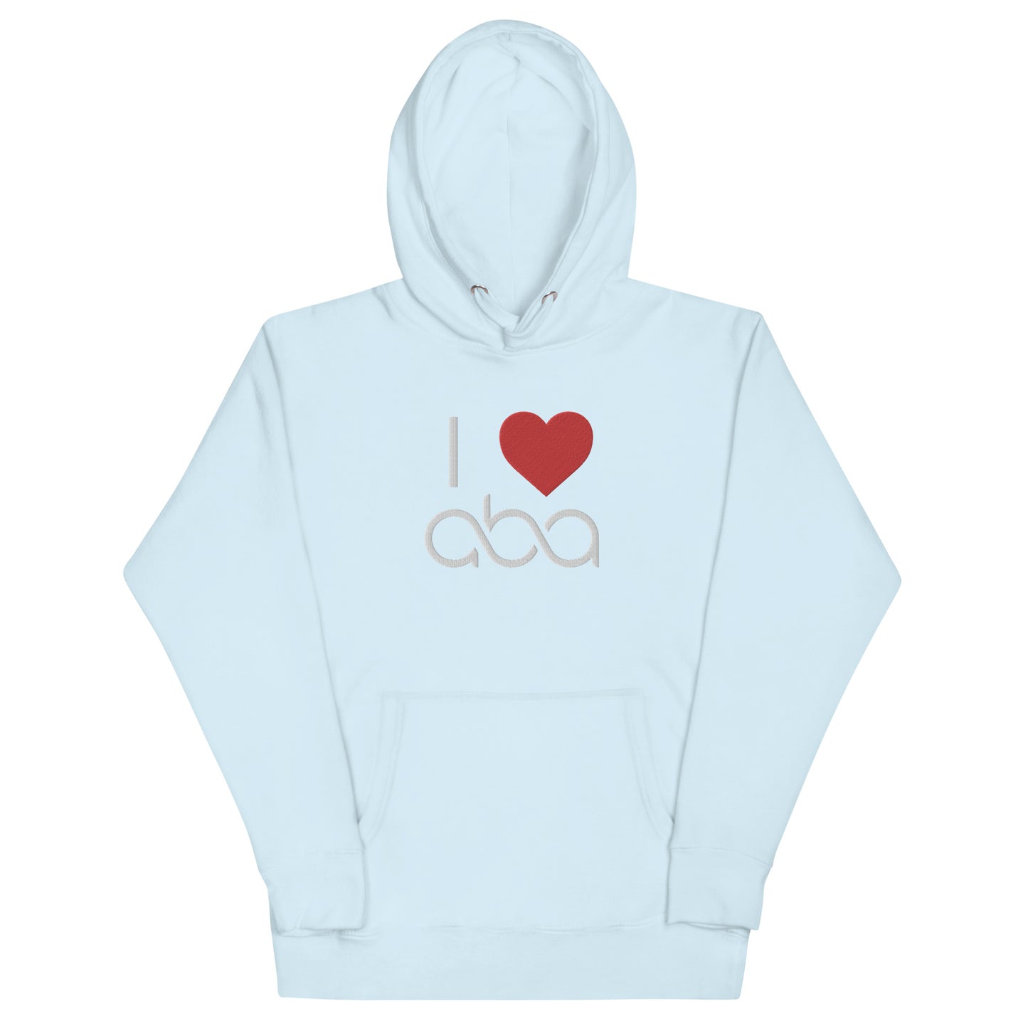Embroidered I <3 ABA Infinity Hoodie- White Font