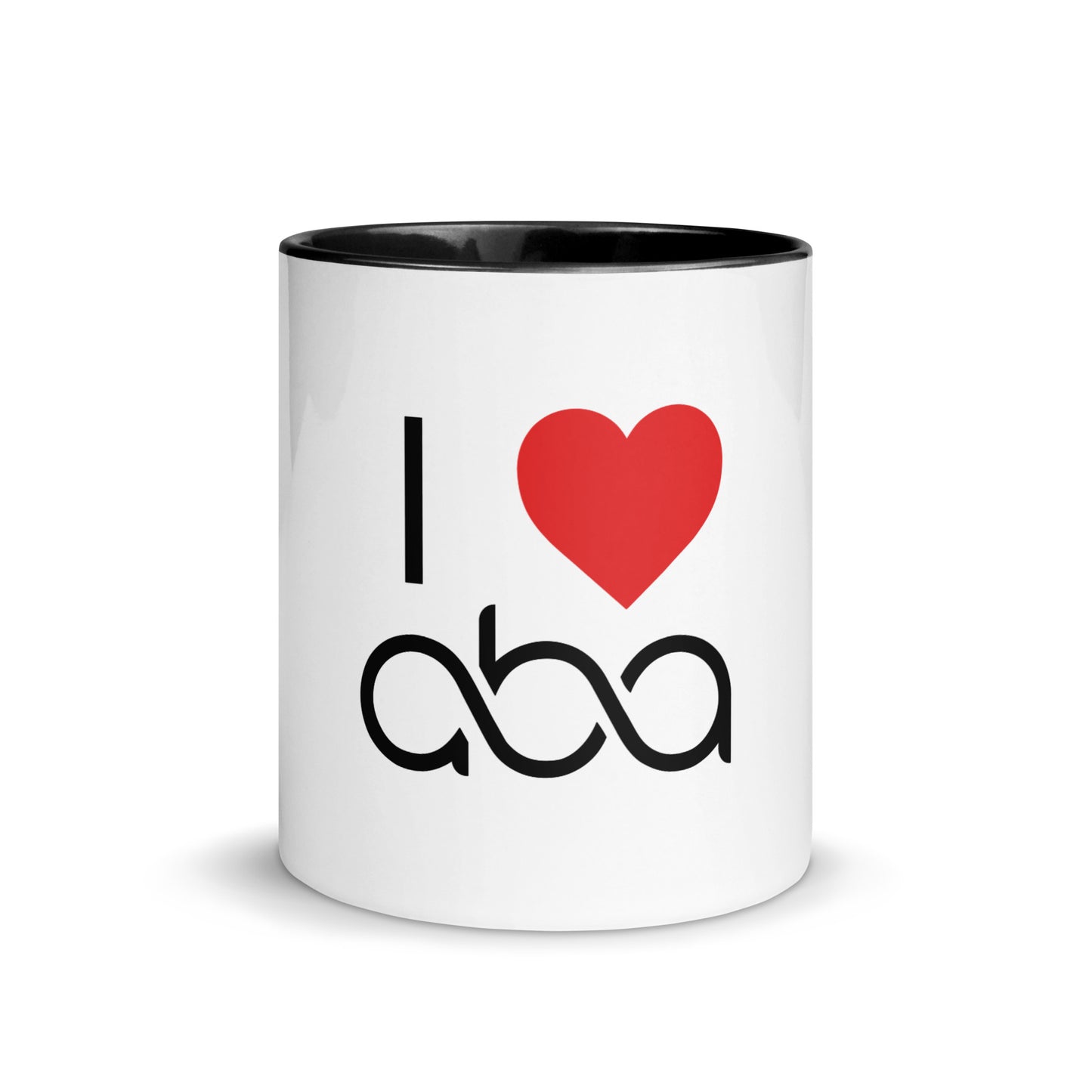I <3 ABA Infinity Mug- Black Font