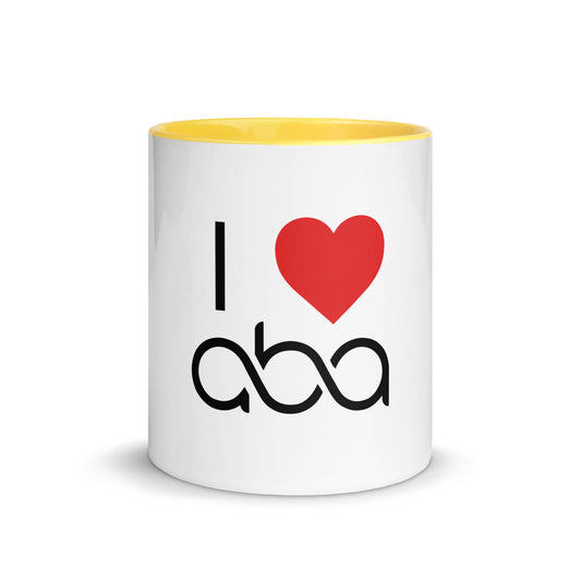 I <3 ABA Infinity Mug- Black Font