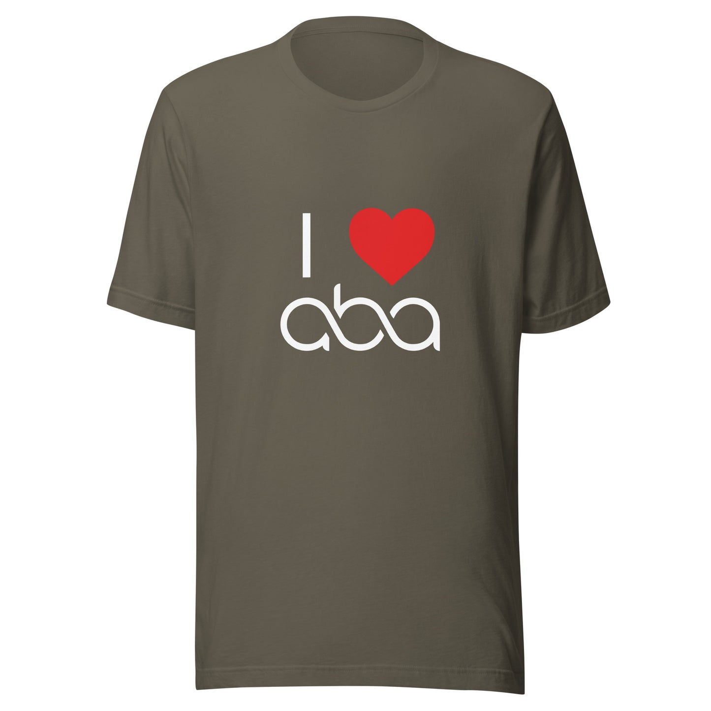 I <3 ABA Infinity T-Shirt- White Font