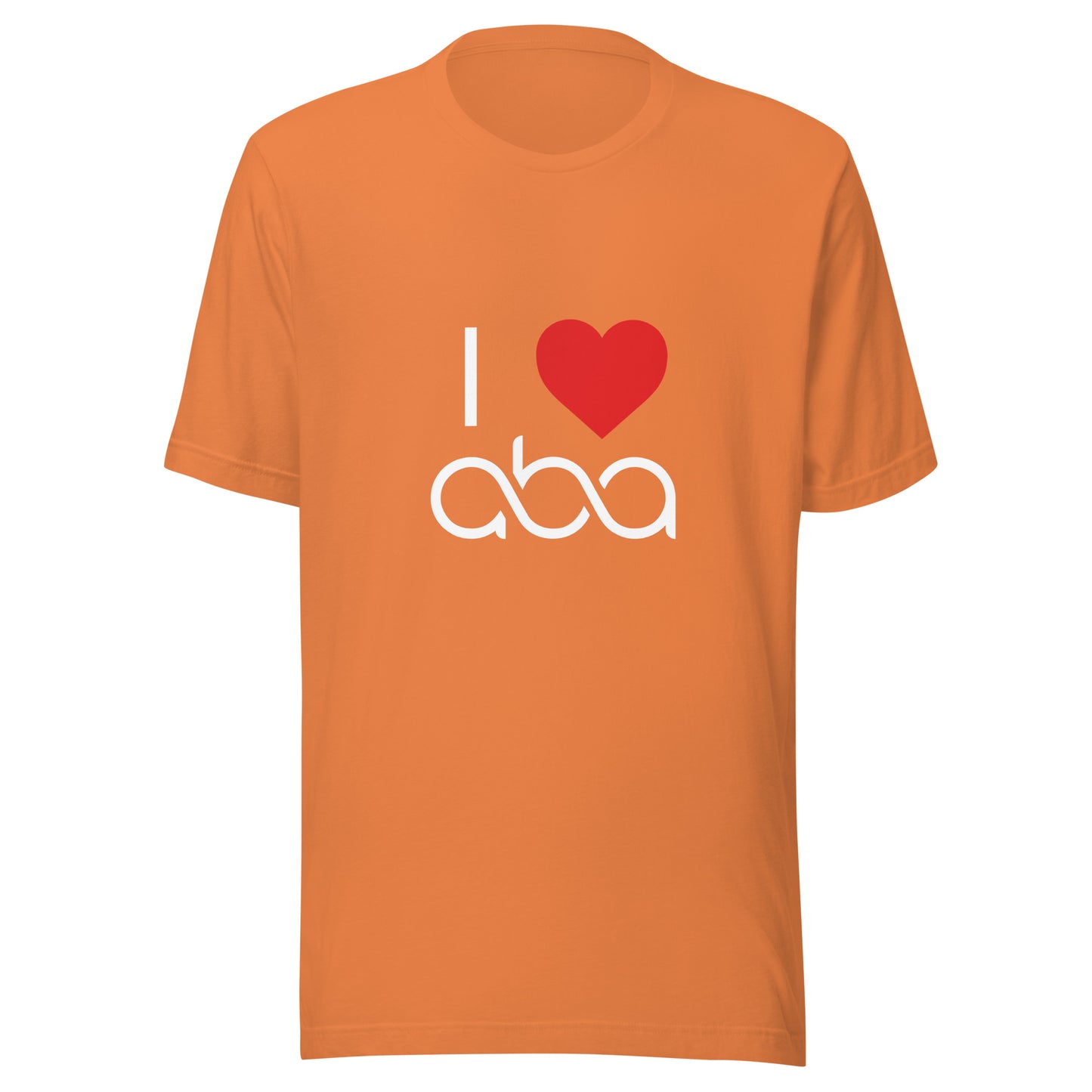 I <3 ABA Infinity T-Shirt- White Font