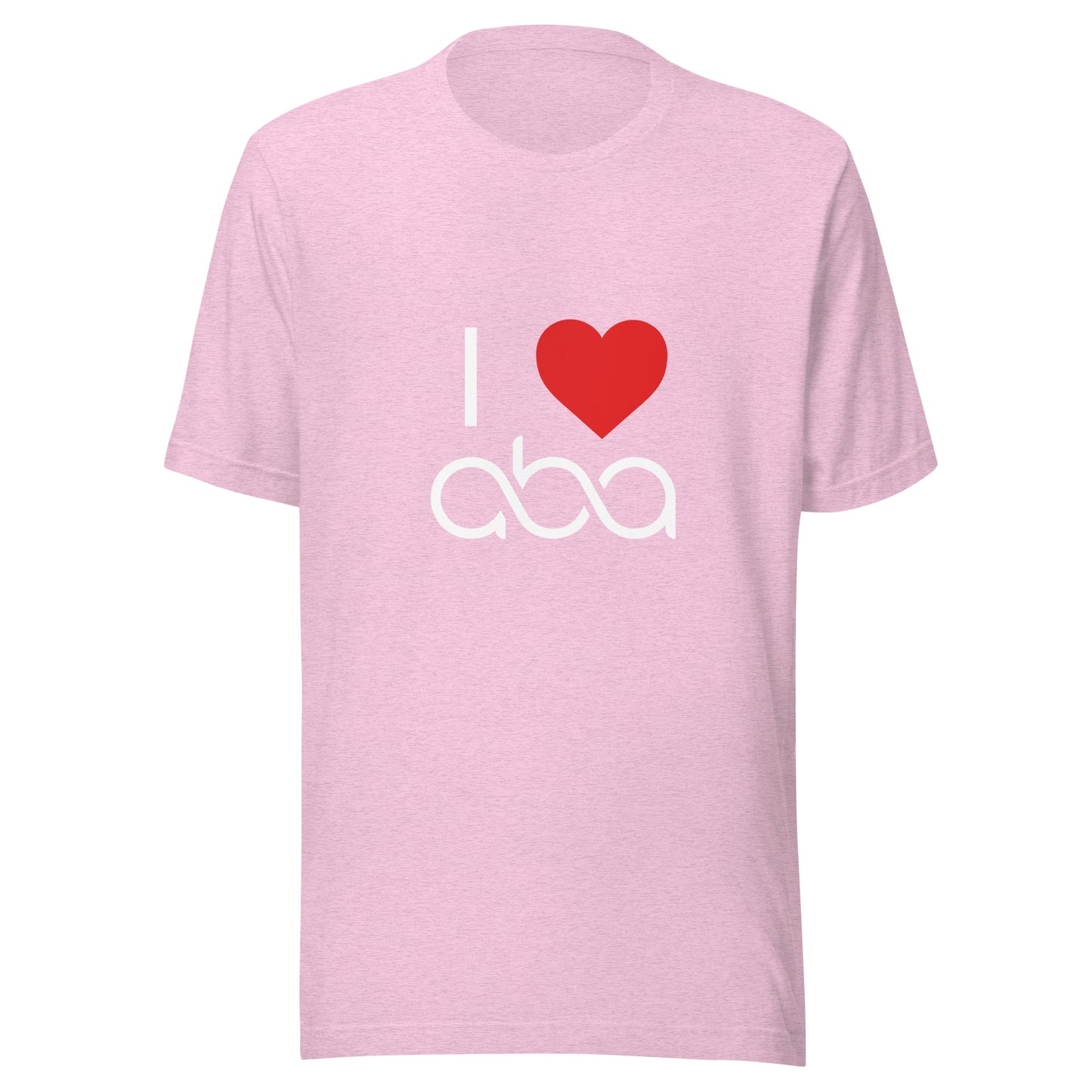 I <3 ABA Infinity T-Shirt- White Font