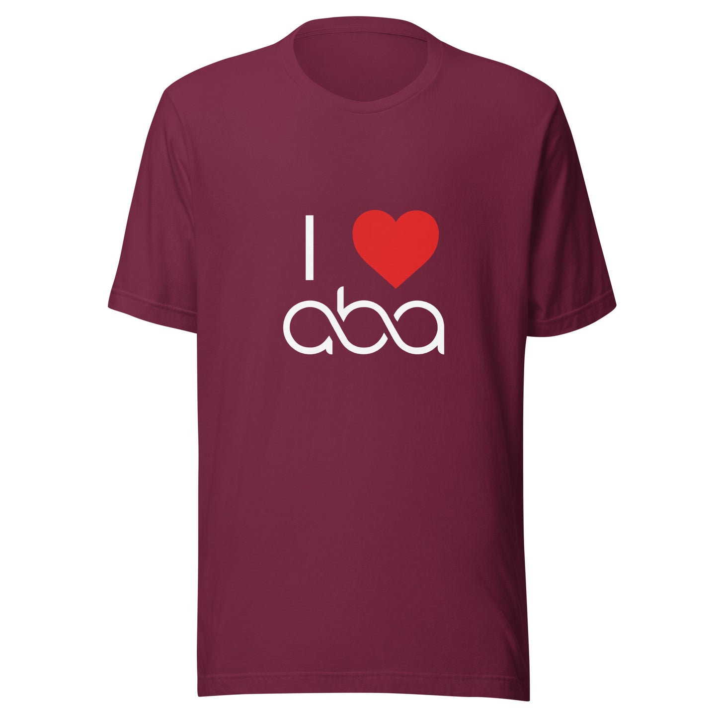 I <3 ABA Infinity T-Shirt- White Font