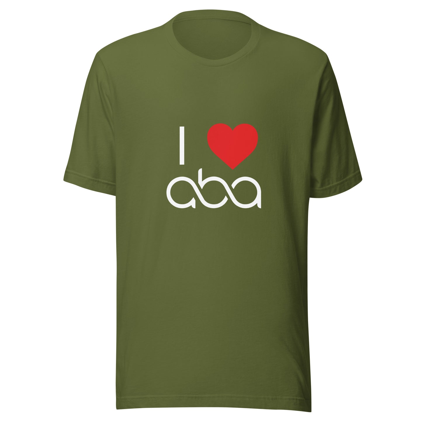 I <3 ABA Infinity T-Shirt- White Font