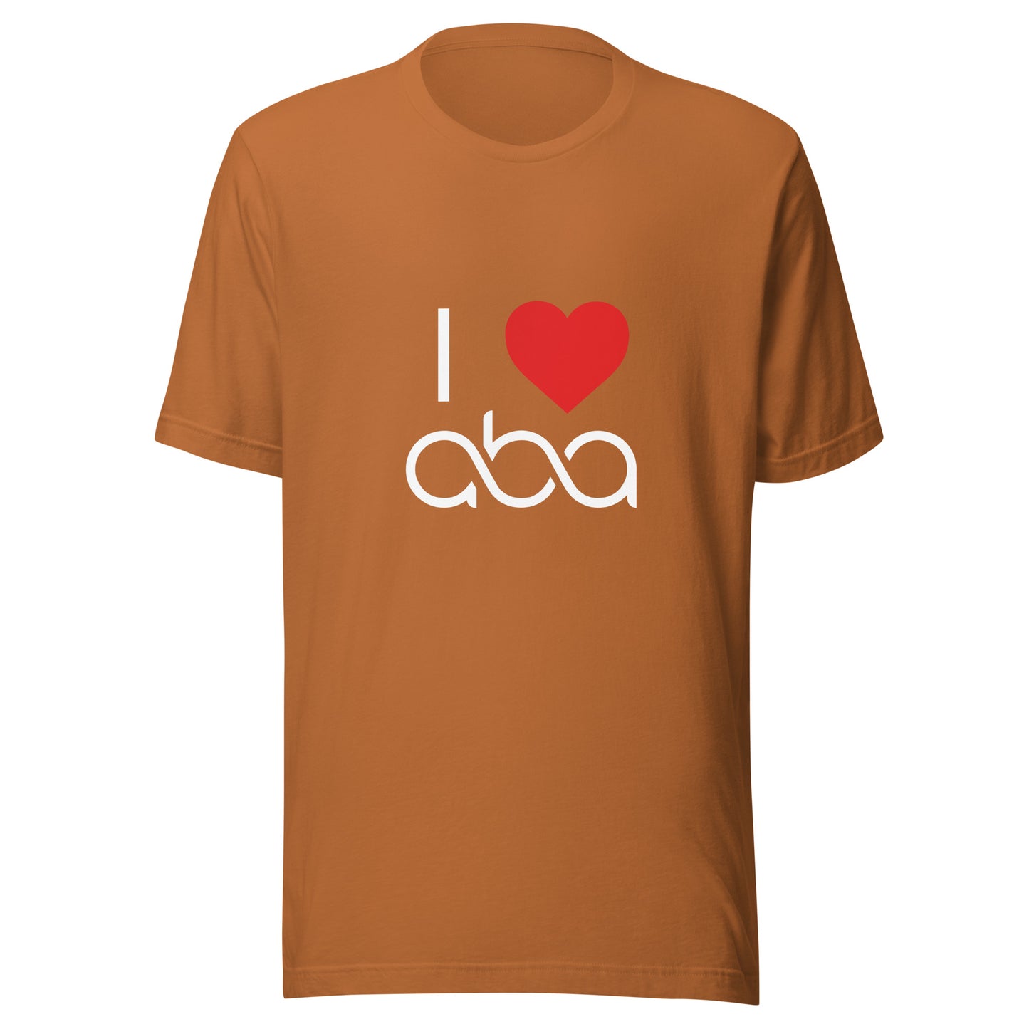 I <3 ABA Infinity T-Shirt- White Font